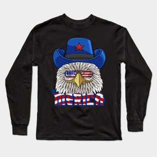 Merica Bald Eagle 4th Of July Long Sleeve T-Shirt